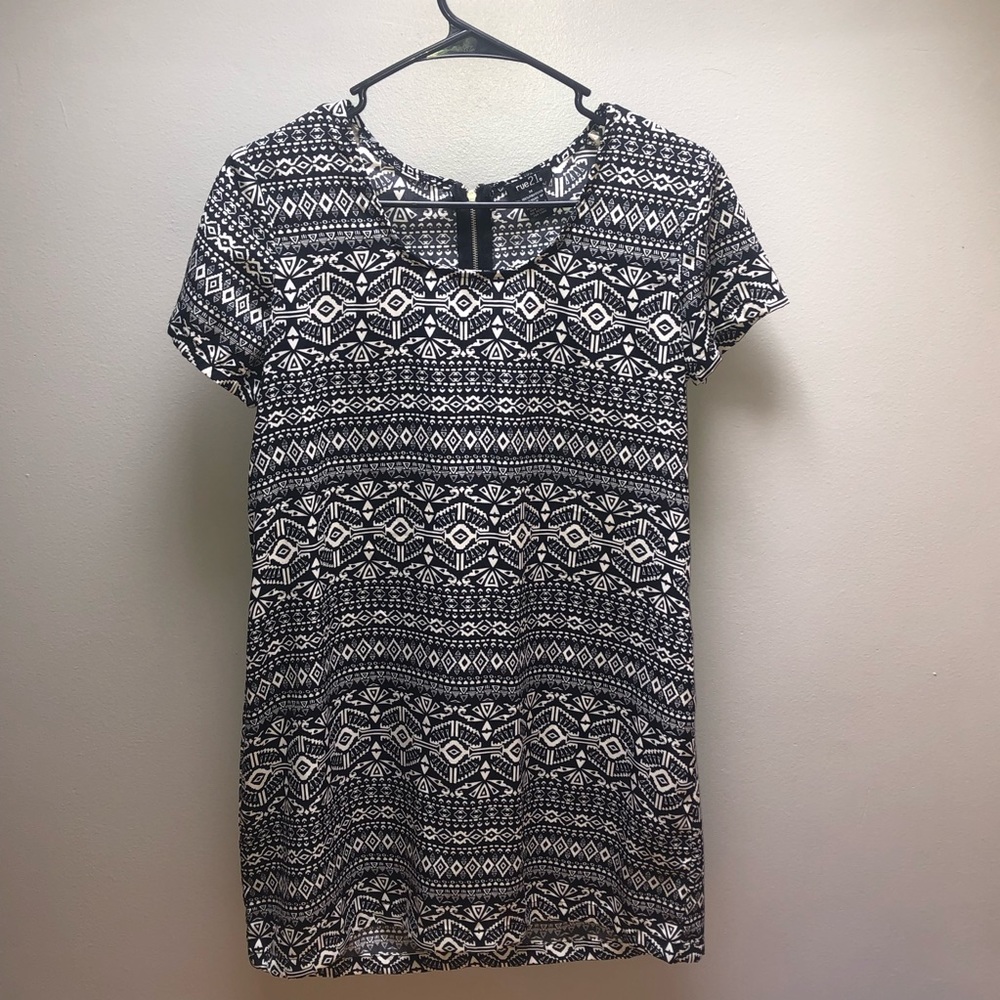Black and White Indie Dress